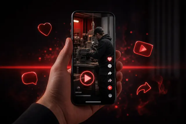 Rolki na Facebooku i TikToku: krótkie wideo z produkcji budujące zasięg firmy